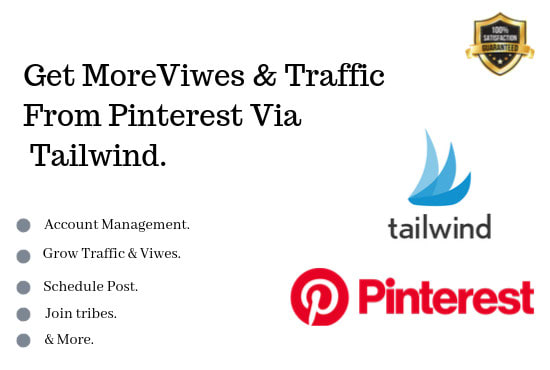 I will do pinterest marketing use tailwind to get traffic
