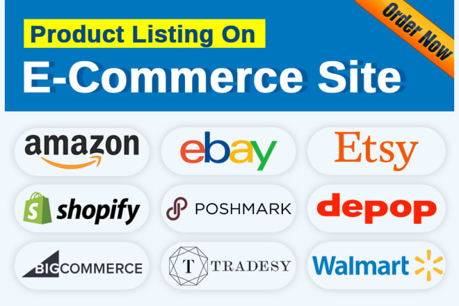 I will do product listing for ebay amazon shopify poshmark etsy