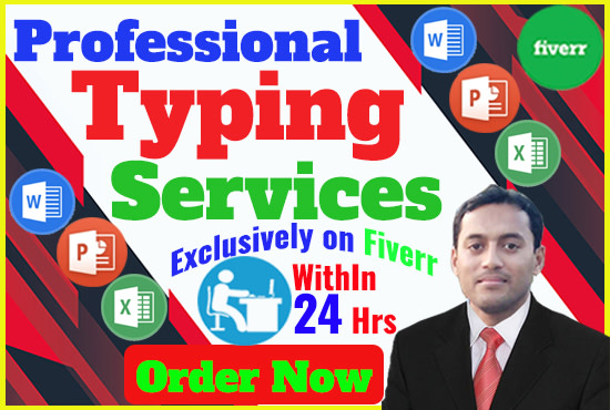 I will do professional fast typing job and copy retype work as your typist accurately