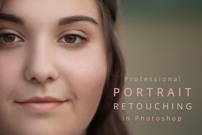 I will do professional portrait retouching in photoshop