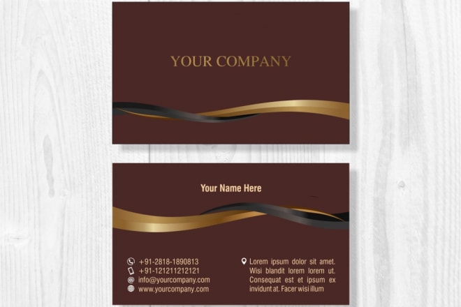 I will do professional your business card design active online