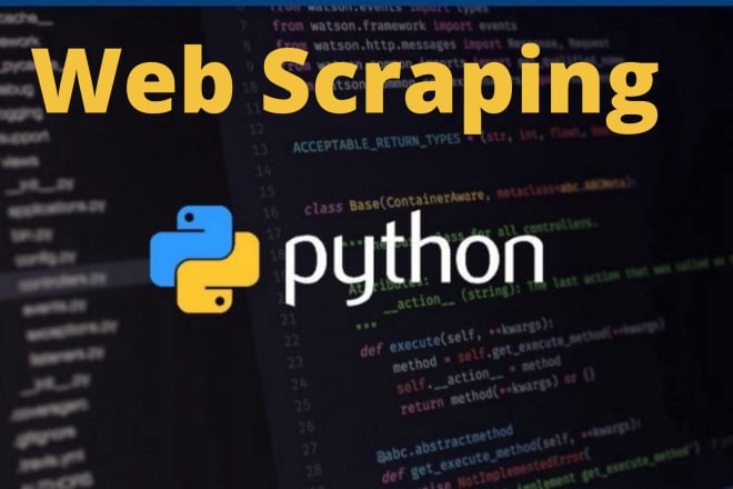 I will do python web scraping or data mining