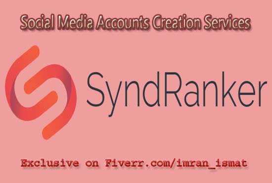 I will do setup social media accounts for your syndranker tool