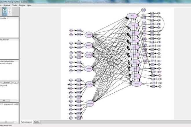 I will do structural equation modelling using amos, lisrel,stata