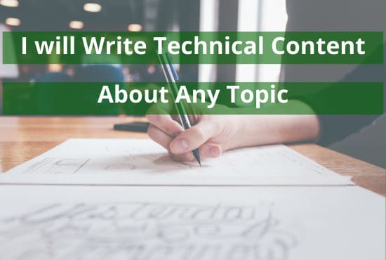 I will do technical writing with strong SEO for web and blog