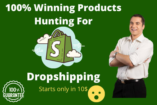 I will do winning shopify product hunting for dropshipping with aliexpress, oberlo