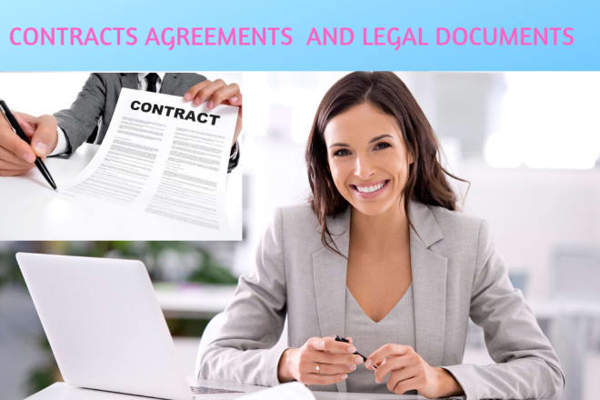 I will draft your legal contract,agreement and motions