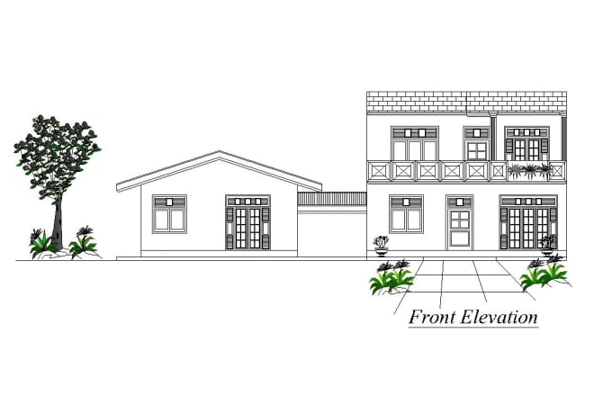 I will draw architectural 2d drawings floor plan using auto cad