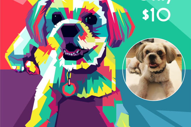 I will draw your pet into a fantastic wpap