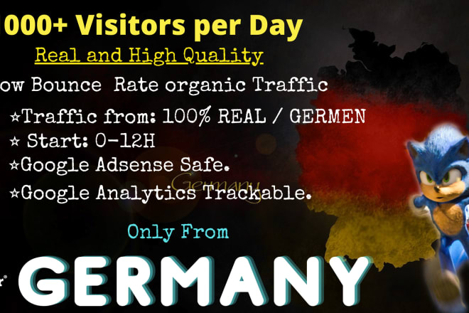 I will drive safe organic germany web traffic