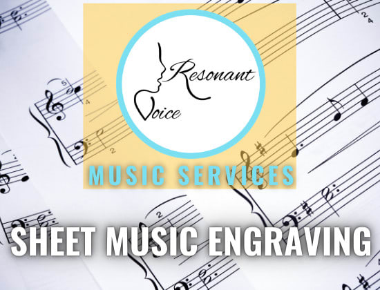 I will engrave your sheet music
