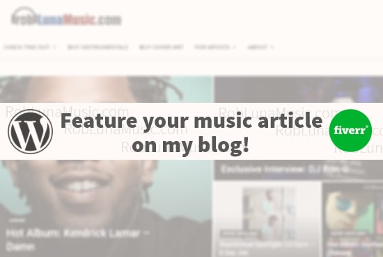 I will feature your music article on my blog