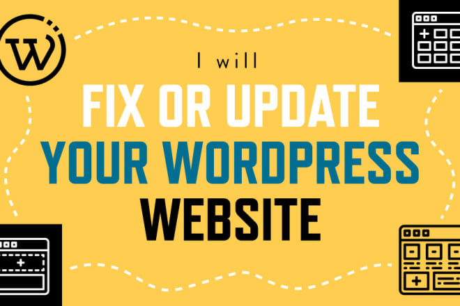 I will fix or update your wordpress website