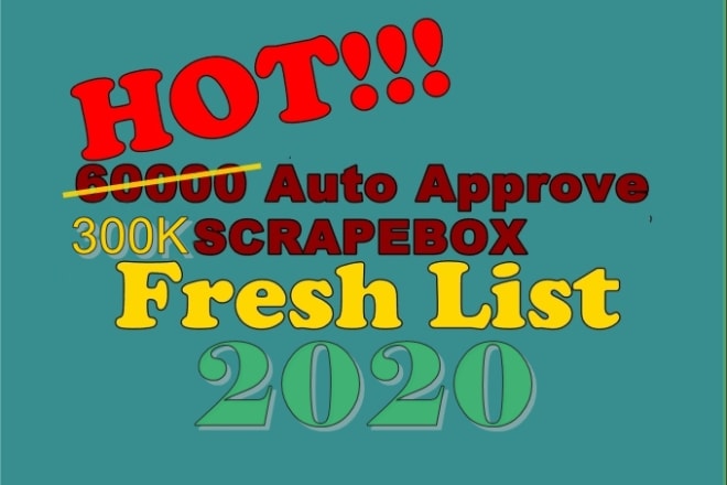 I will give you a fresh scrapebox a a list of 300k urls updated for nov 20