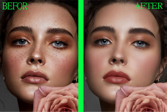 I will high end photo retouching and editing image