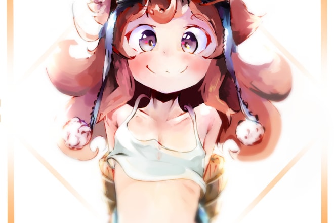 I will illustrate your character an cute anime style