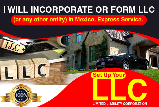 I will incorporate or form llc or any other entity in usa, mexico