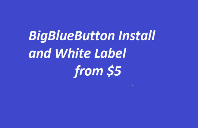 I will install and white label bigbluebutton