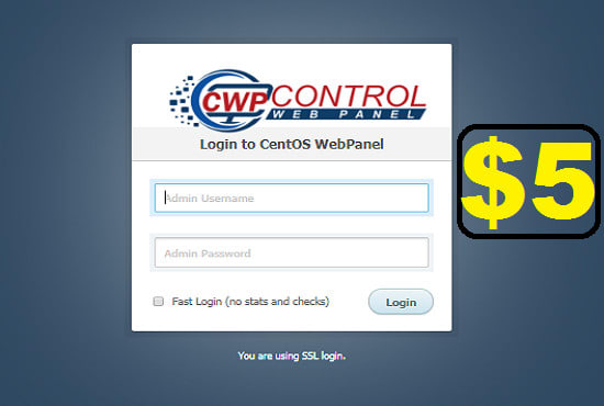 I will install new centos webserver cwp server at any server