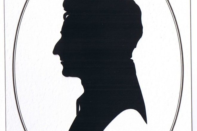 I will make a black silhouette potrait from your picture