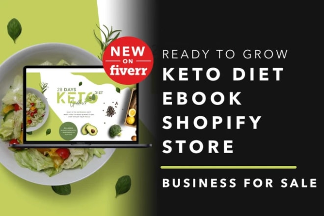 I will make a keto diet shopify ecommerce store website business with products to sell