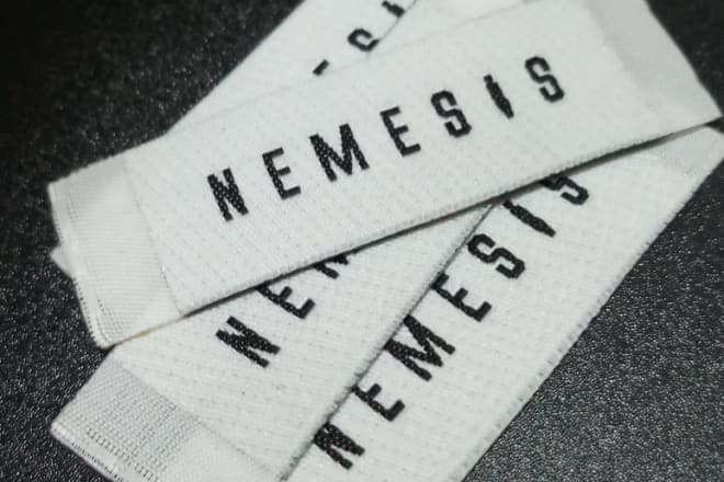 I will make custom woven labels for clothing line and apparel