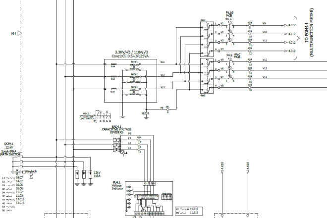 I will make electrical system single line diagram