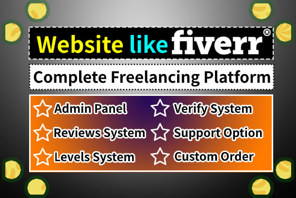 I will make freelancing market like fiverr for microjob service sell