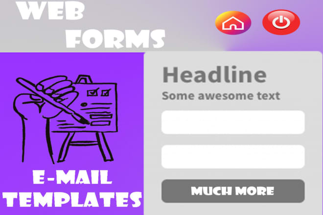 I will make google forms signup login contact pdf web forms