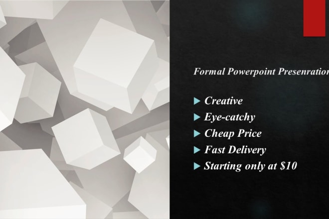 I will make the best professional powerpoint slides on low cost