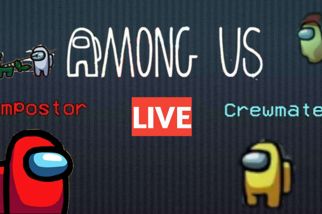 I will make youtube thumbnail of among us for live streaming