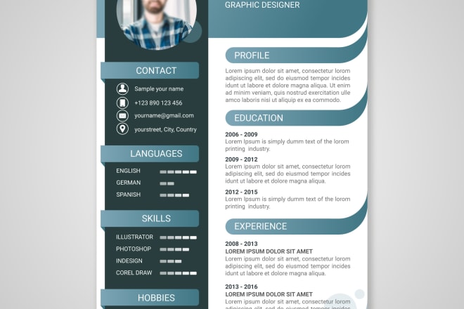 I will perform professional resume design and CV design in 24 hour