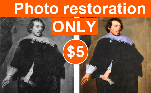 I will photo repair,color,fix damage old photo restoration