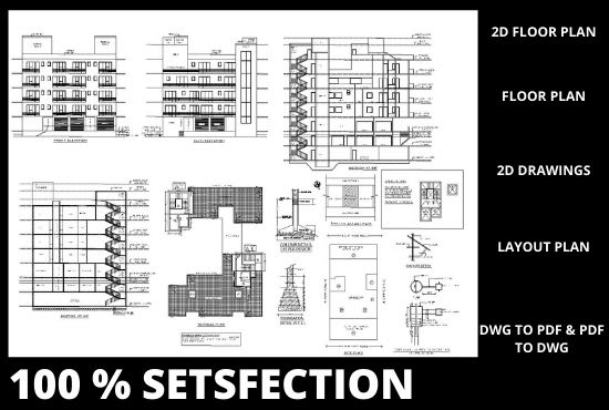 I will prepare a 2d floor plan tell me your requirement