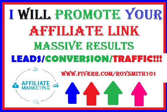 I will promote affiliate link,teespring,redbubble,shopify store,ebook,clickbank,ebook