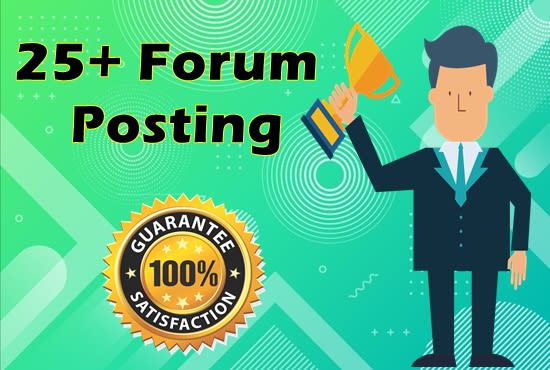 I will provide 25 high authority forum posting backlinks