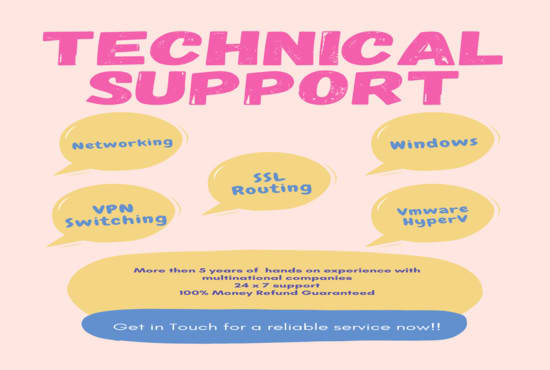 I will provide windows, cloud, vpn, networking support