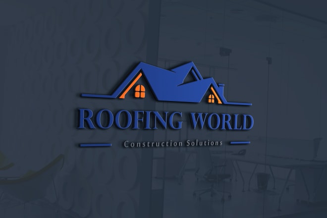 I will real estate, roofing, construction trendy logo