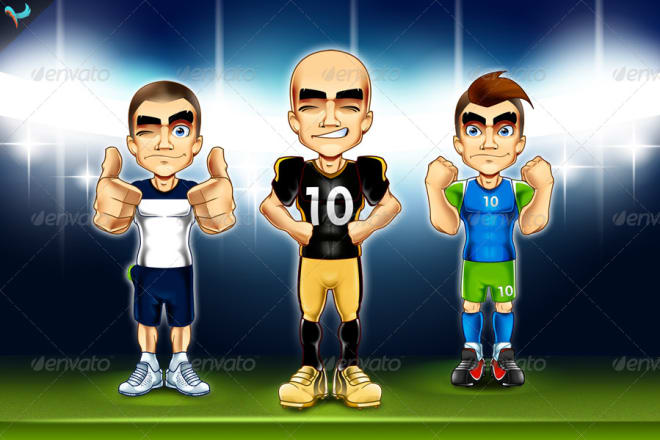 I will sell my Vector Sports Character Mascot Illustration Template