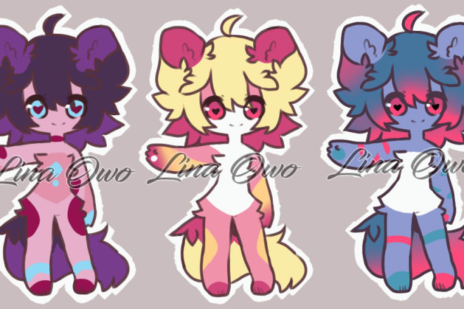 I will selling furry characters and customs