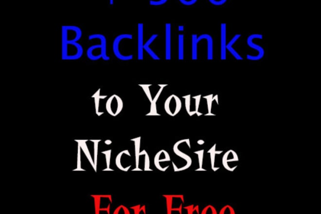 I will show you a free website where you can get +500 backlinks to your desired domain free of charge