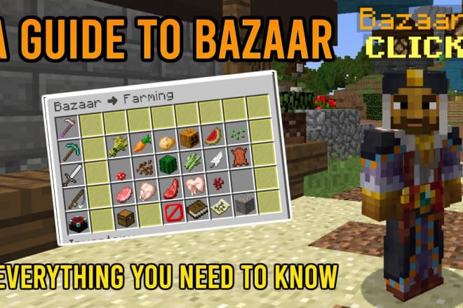 I will teach you how to bazaar flip on hypixel skyblock