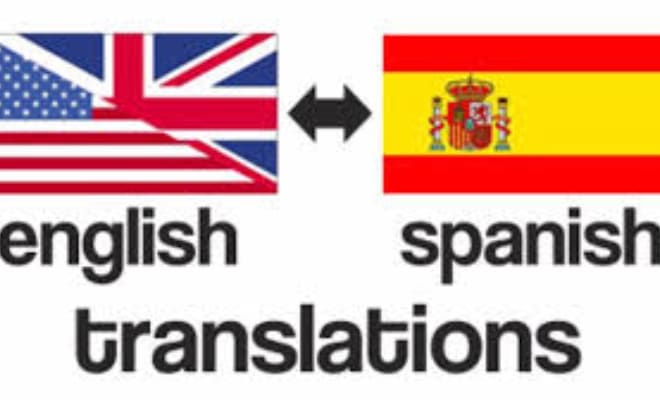 I will translate english into spanish