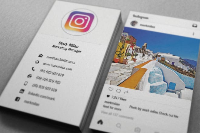 I will turn your instagram into a business card