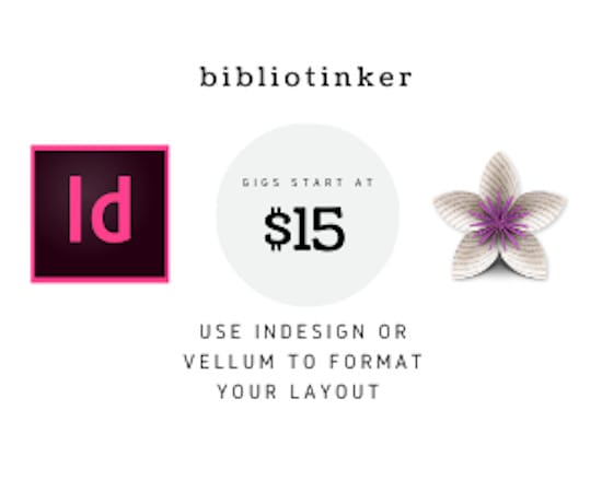 I will use indesign or vellum to format your print layout