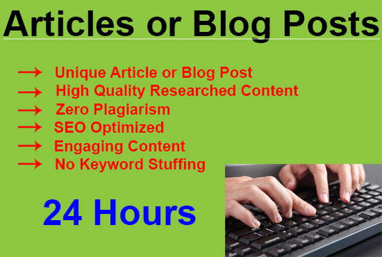 I will write 600 words seo articles or blog posts in 24 hours