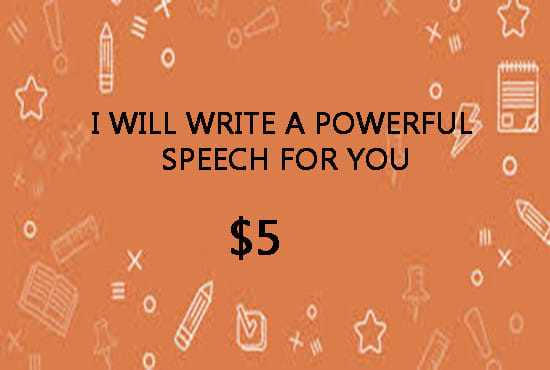 I will write a powerful persuasive or motivational speech