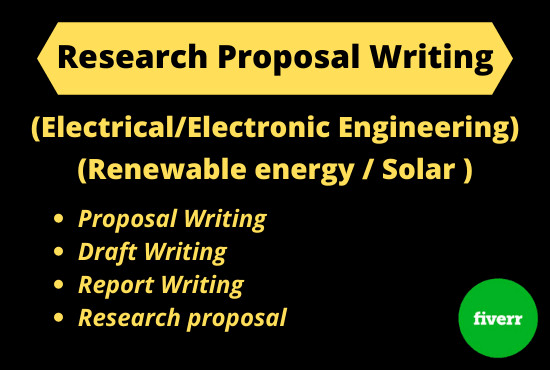 I will write an electrical engineering research proposal and drafts