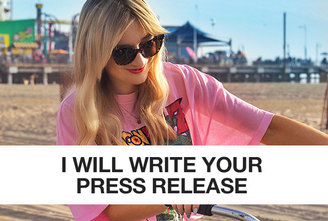 I will write you a press release