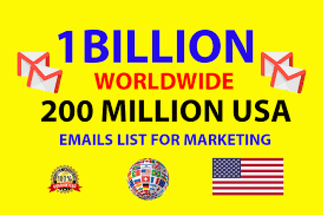 I will 200million bulk email blast, email marketing campaign and design template